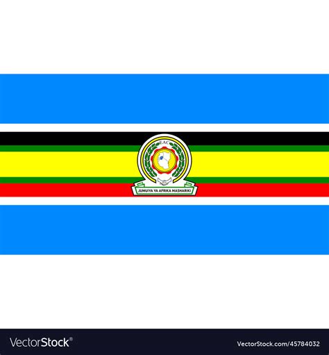 East African Community Flag Royalty Free Vector Image