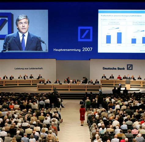 Deutsche bank vous offre rendement, expertise et davantage de choix pour votre argent au quotidien, votre épargne et vos investissements. Hauptversammlungen: Die Aktionäre melden sich zurück - WELT