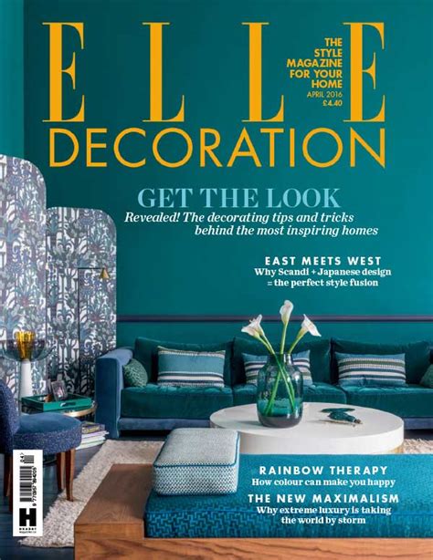 英国版 Elle Decoration 时尚家居装修装饰杂志 2016年4月刊 谷博杂志馆