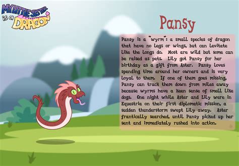 Pansy Character Bio Card By Aleximusprime On Deviantart