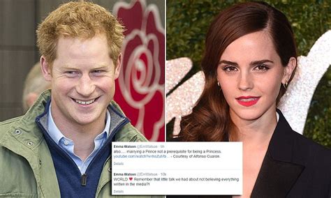 Emma Watson Denies Claims She Is Secretly Dating Prince Harry Daily