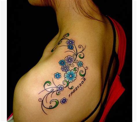 29 Feminine Shoulder Tattoos Floral Tattoo Shoulder