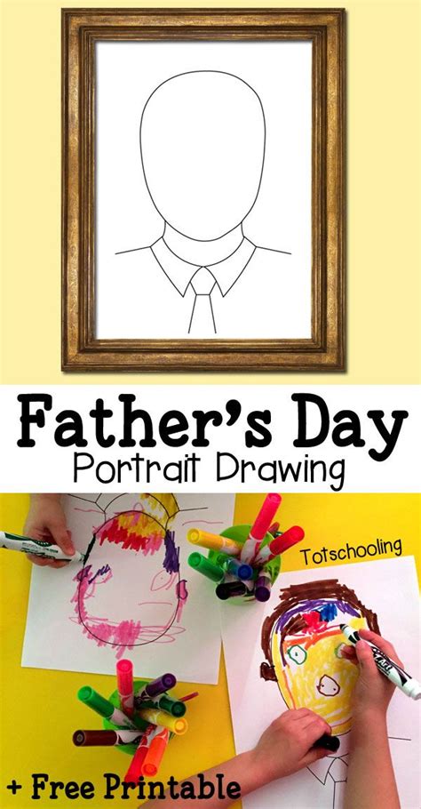 This post contains affiliate links for your convenience. Father's Day Portrait Drawing with Free Printable ...