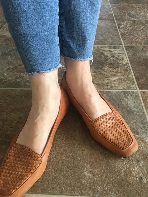Tan Leather Flats Etsy
