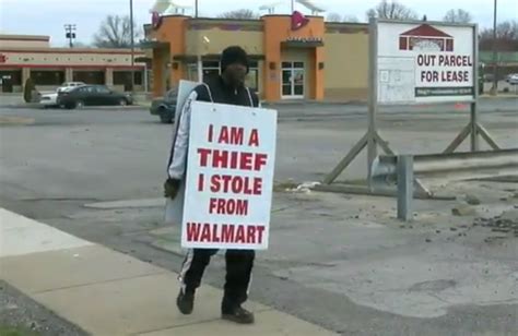 Instead Of Jail Ohio Man Chooses To Wear ‘i Am A Thief Sign