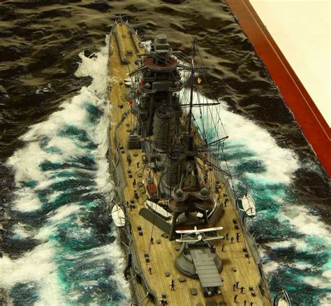 Ijn Amagi Scale Model Diorama Scale Model Ships Military