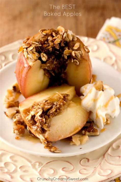 The Best Baked Apples Crunchy Creamy Sweet