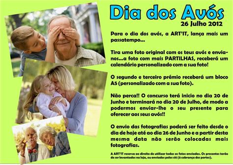 Dia 26 de julho, é o dia dos avós! Art' It: Passatempo Dia dos Avós