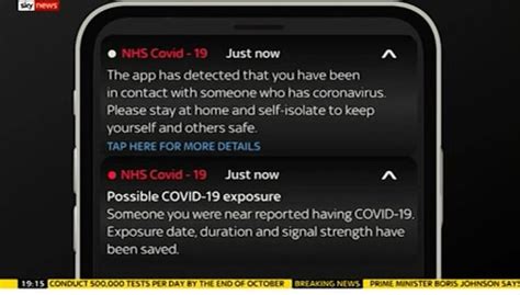 The department of health and social care said the notification was a default. Coronavirus UK: NHS app 'test' message tells people to ...