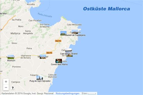 Auf mallorca gibt es viel zu sehen und tun. Mallorca Westküste Karte | Kleve Landkarte
