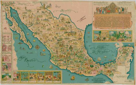 El Mapa De La Rep Blica Mexicana Coloreado