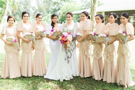 Bridal Entourage Filipiniana Wedding Bridesmaids Philippines