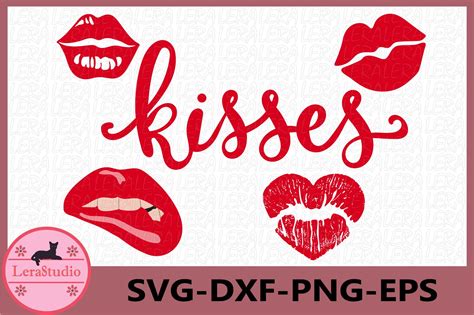 Lips Svg Kisses Clipart Kisses Svg Kiss Clip Art Digital
