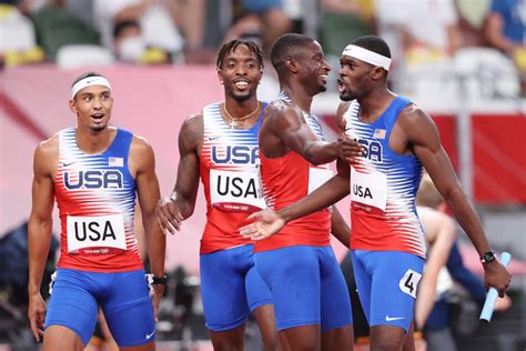 Us Mens Track Team Makes Good With Final Chance At Olympic Gold In