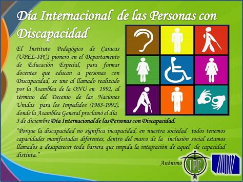 Noticias Upel Caracas Día Internacional De Las Personas Con Discapacidad