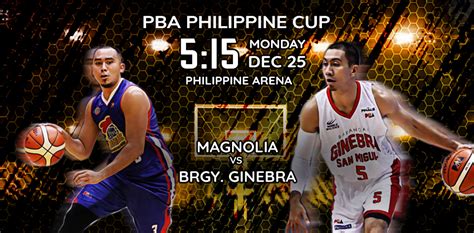 In this sunday showdown featuring two teams regarded top title candidates for the conference. Magnolia Hotshot vs Brgy. Ginebra (Philippine Cup 2017 ...