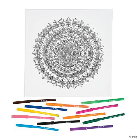 Mandala Coloring Canvas Kit - Discontinued