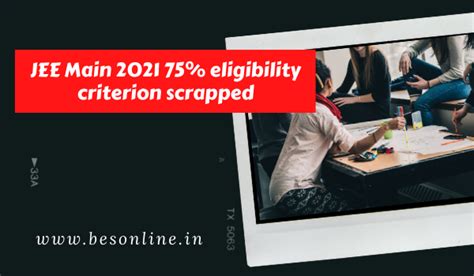 The candidates have time till march 3 to raise objections. 75% criteria for JEE Main 2021 examination dropped again ...