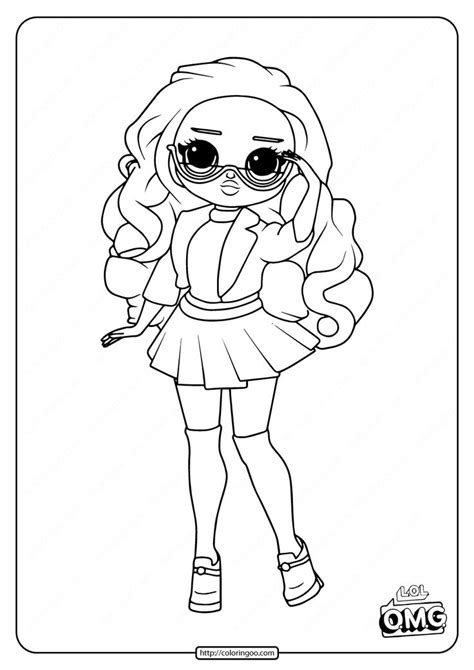 Lol Surprise Omg Class Prez Doll Coloring Page Cute Coloring Pages