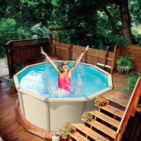 Above Ground Swimming Pool With Deck Best Above Ground Pool Oval Above Ground Pools Above