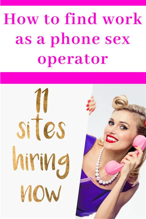 How To Work As A Phone Sex Operator From Home Top 10 Sites