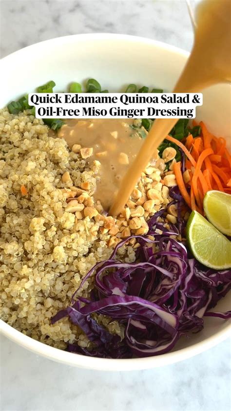High Protein Edamame Quinoa Salad