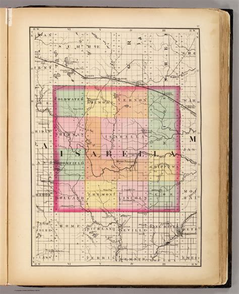 (Map of Isabella County, Michigan. Drawn, compiled, and edited by H.F