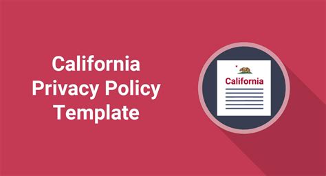 Here are some of the best privacy policy generator tools you can use to create a free privacy policy template page for your website. Sample California Privacy Policy Template - TermsFeed