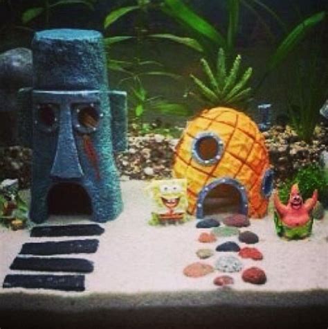 Spongebob Fish Tank Fish Tank Themes Fish Aquarium Decorations