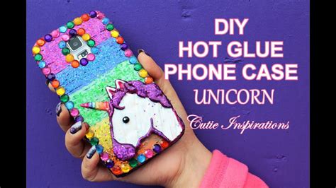 Diy Hot Glue Phone Case Unicorn Diy Phone Case Youtube