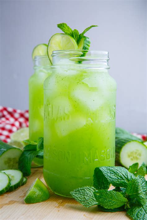 Cucumber Mint And Lime Refreshers Recipe Healthy Drinks Lime