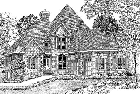 European Style House Plan 5 Beds 4 Baths 3437 Sqft Plan 17 2722