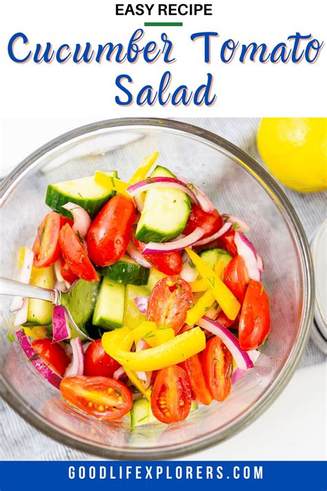 Cucumber Tomato Salad Is The Perfect Side Dish For Any Summer Lunch Or