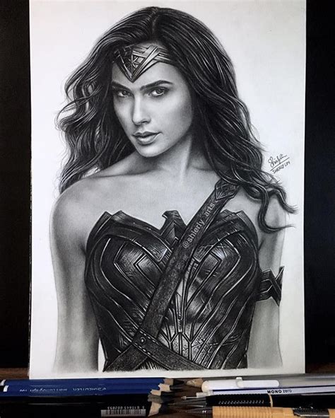 The Most Powerful Demigod Wonder Woman Drawing Wonder Woman Art