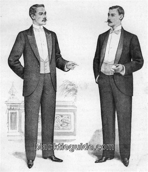 Black Tie Guide History Late Victorian Dinner Jacket Tuxedo For
