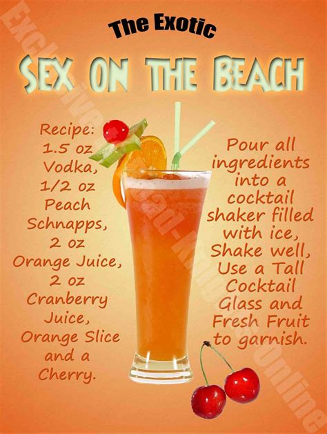 Sex On The Beach Cocktail Recipe Cafe Pub Hotel Wine Bar Small Metal