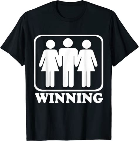 Winning Threesome Funny T Shirt Adult Humor Quotes