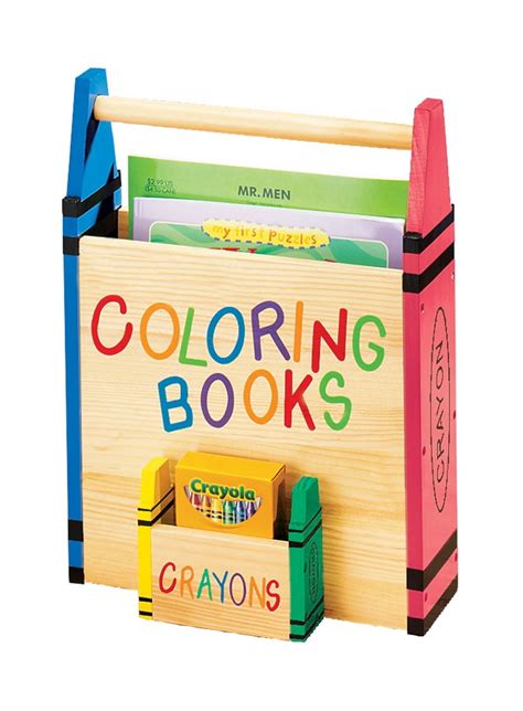 Coloring Book Caddy Coloring Book Organizer With Crayon Storage