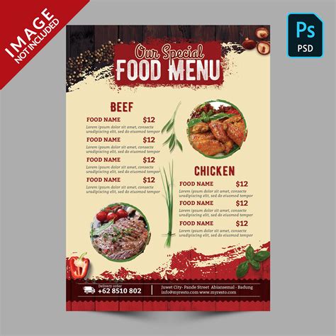 Premium Psd Tasty Pasta Menu Premium Template Artofit