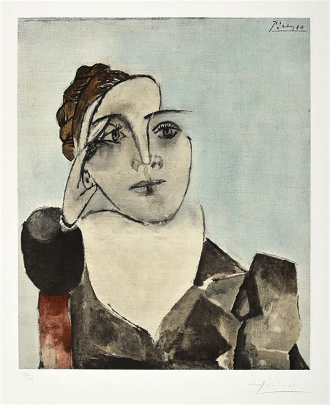 Pablo Picasso Portrait De Mlle Dm Dora Maar C 1960 Collotype S