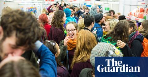 protest kiss in at brighton sainsbury s in pictures world news the guardian