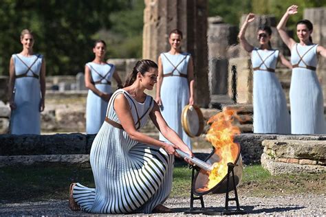 Olympic Flame For 2022 Winter Olympic Games Lit In Greece Cgtn