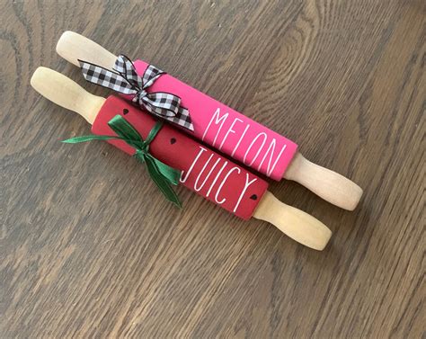 Watermelon 7 Rolling Pins Search Products Crafty Girl Creations