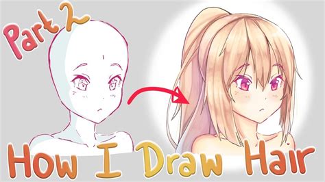 This is why you're using very light pressure; How to Draw Anime Hair | Part 2 Rendering + Color ...