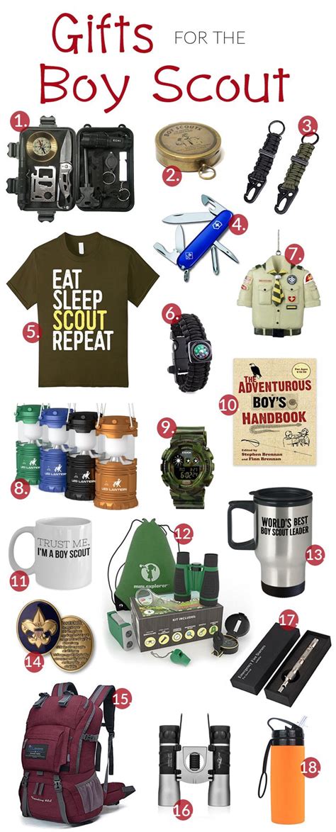 Or a class in something they enjoy? Great gift ideas for your Boy Scout, Scout leader, or ...