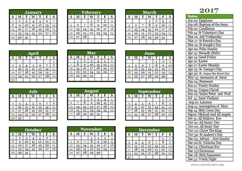 And in some churches almost every day of the year is assigned to remember the life of a saint or significant figure. 2017 Christian Festivals Calendar Template - Free Printable Templates