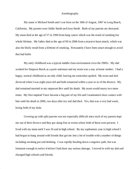 13 Autobiography Examples Pdf Doc Essay Writing Examples