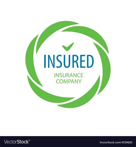 Abstract Logo Insurance Company Royalty Free Vector Image