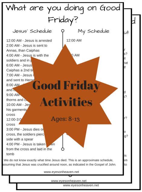 Good Friday Activities For Kids Free Homeschool Printables And Wor