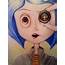 Coraline Colourful Pencil Drawing Easy Tutorials Blue Hair 